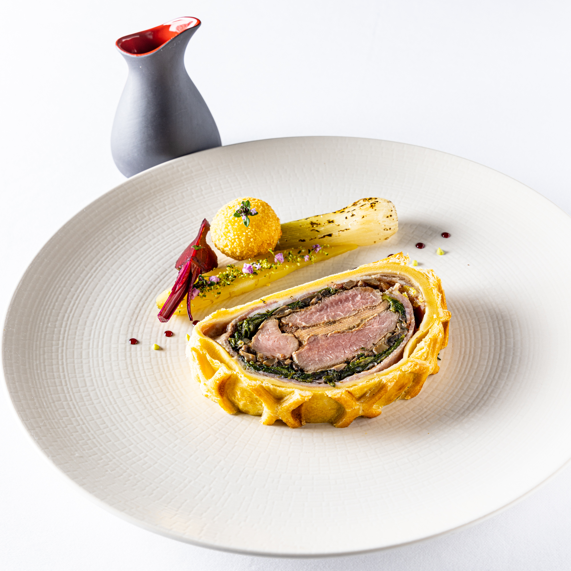 Recette Pâté en croûte de thym frais veau, volaille et foie gras au vin  jaune